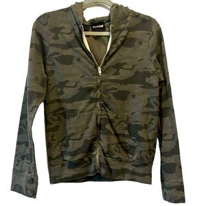 Monrow Camo Zip Up Hoodie Size Small​​​​​​​​​​​